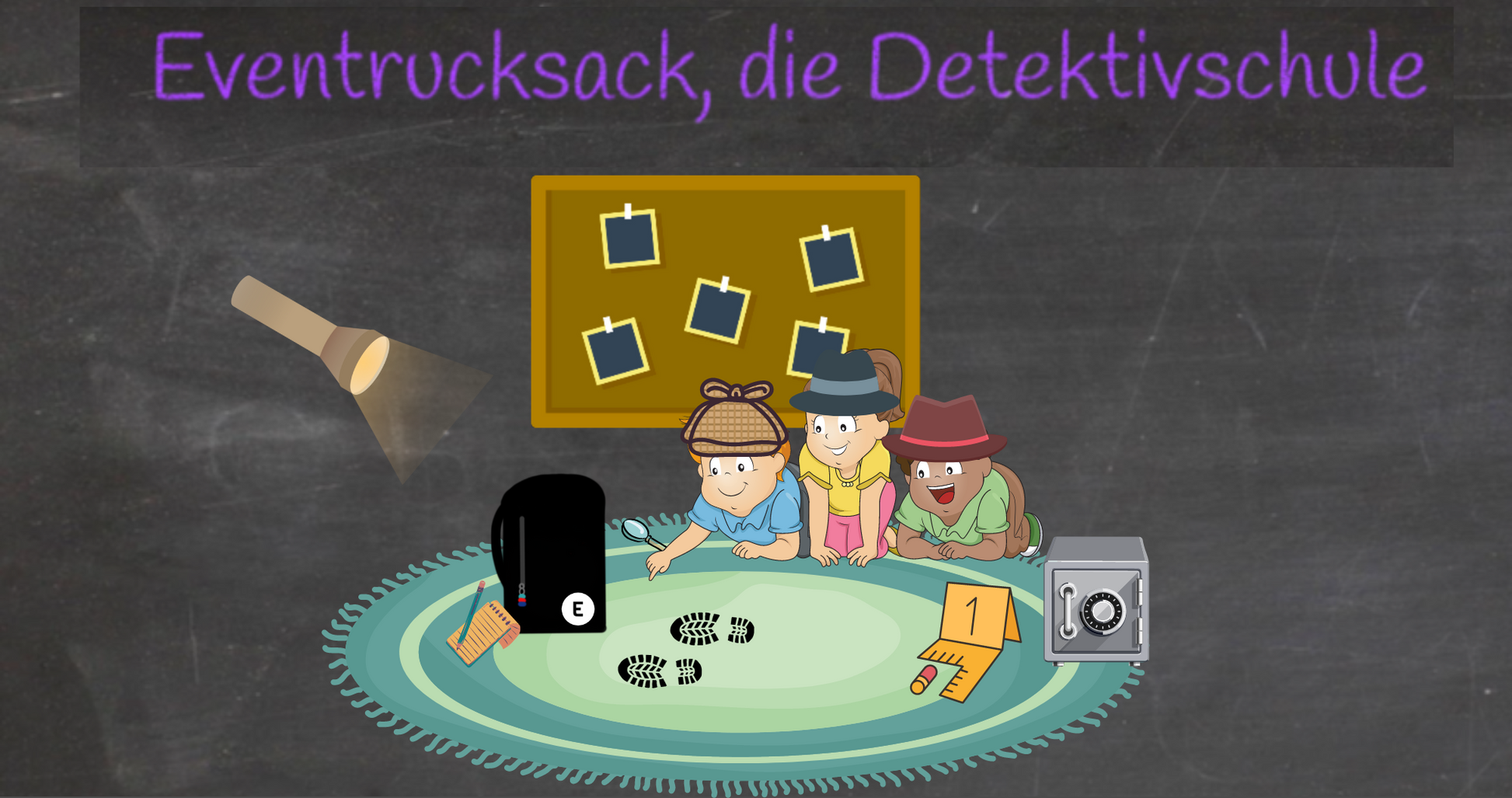Unsere Detektivschule eignet sich perfekt für einen Detektivgeburtstag